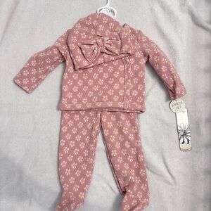 Pink Floral Kids Set 0-3 Months